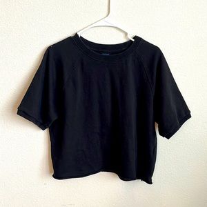 GAP short sleeve cropped sweater